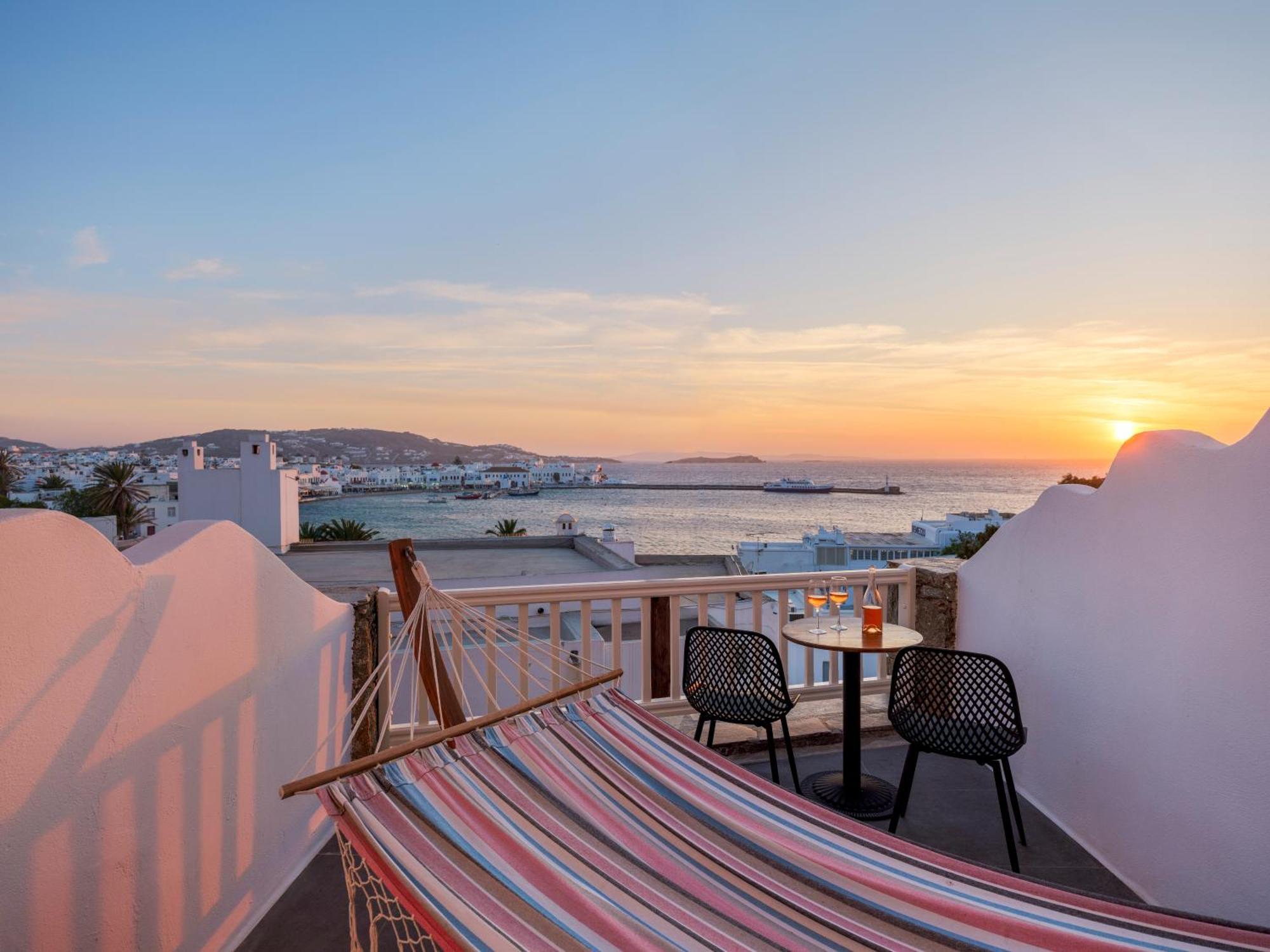 Yalos Hotel Sunset View Mykonos Town Private Rooms エクステリア 写真